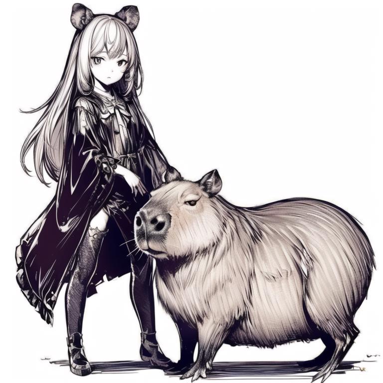 Anime Girl Saying Capybara | TikTok